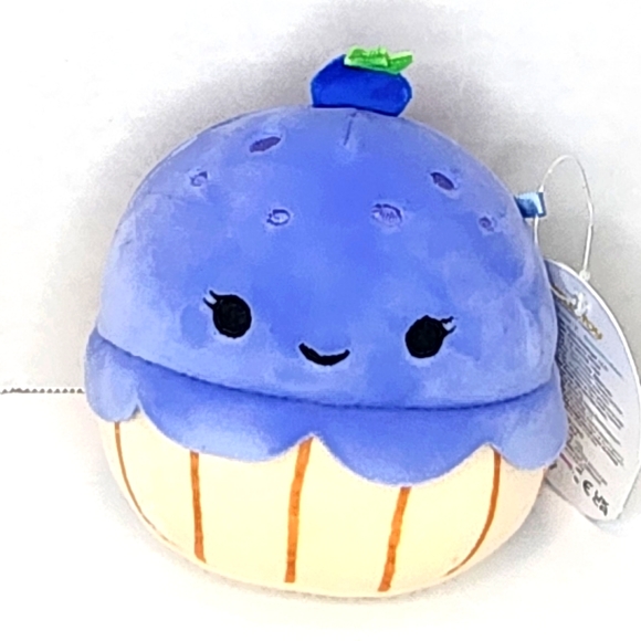 JOVA 🫐 Blueberry Muffin Clip Original Squishmallow by Kelly Toy ☆》NWT《☆ - Picture 1 of 7